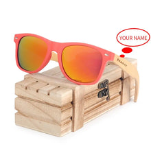 Carica l'immagine nel visualizzatore di Gallery, BOBO BIRD Bamboo Porarized Sunglasses Customize for Men Women Sun Glasses in Wood Gift Box Clear Color Men Eyewears