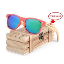 Carica l'immagine nel visualizzatore di Gallery, BOBO BIRD Bamboo Porarized Sunglasses Customize for Men Women Sun Glasses in Wood Gift Box Clear Color Men Eyewears