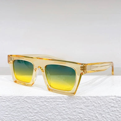 Belgium Brand Mille83 Square Thick Acetate Sunglasses Designer   Eyeglasses Unisex Glasses with Fresh Color