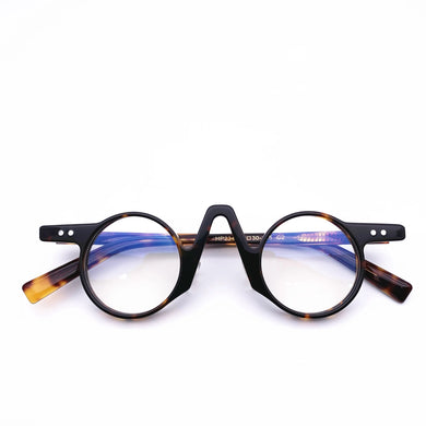 Belight Optical Acetate Round Shape Contrast Color Men Women Small Prescription Eyeglasses Retro  Frame Eyewear HP234