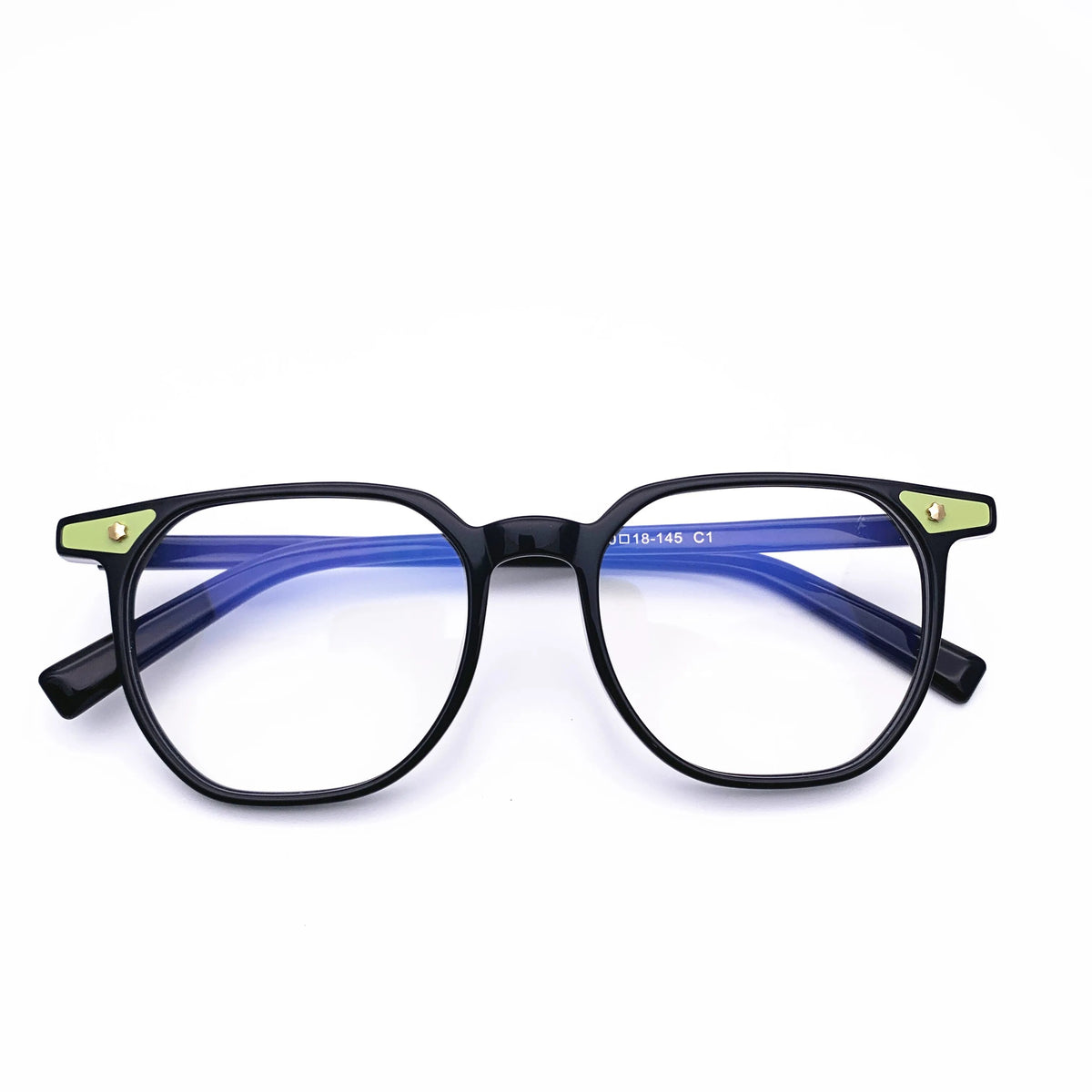 Belight Optical Fancy Vintage Retro Acetate Irregular Square Shape Tra ...