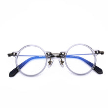 Load image into Gallery viewer, Belight Optical Fancy Vintage Retro Acetate with Metal Round Shape Unique Design Spectacle Frame Precription Lens HP503