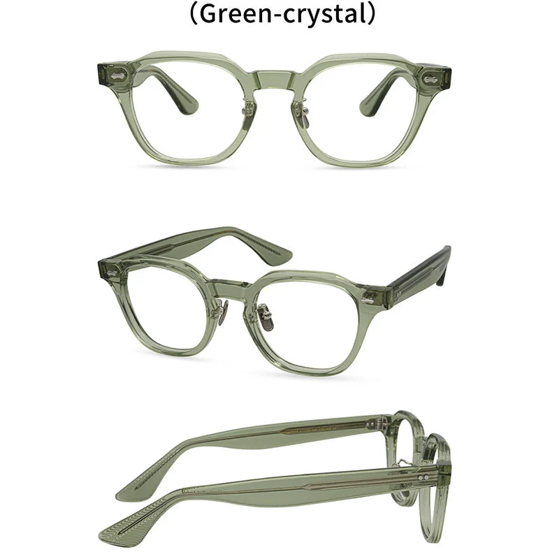 Belight Optical JMM Classical Thick Acetate  Irregular Shape Glasses Frame Men Women Prescription Eyeglasses Retro Eyewear  9604