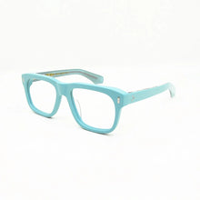 Load image into Gallery viewer, Belight Optical James Tar*t 8.0mm Baby Blue Acetate Big Square Shape Men Women Vintage Retro Wood Grain Spectacle Frame 498