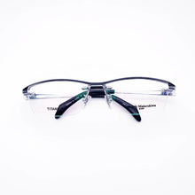 Load image into Gallery viewer, Belight Optical Japan Design Big Size Sports Titanium Half Rimless Frame Men Prescription Semi Eyeglasses Retro Eyewear MF1204