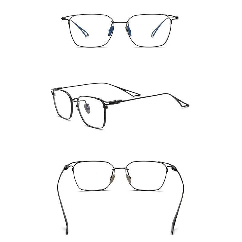 Belight Optical Japan Design Square Shape Full Rim Glasses Prescription Lens Eyeglasses Retro Frame Eyewear ACT-Seven