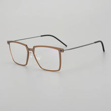 Load image into Gallery viewer, Belight Optical Men Screwless Ultra Light Classical Square Shape Vintage Retro Prescription Lens Eyeglasses Frame Eyewear