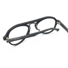 Load image into Gallery viewer, Belight Optical Men Wooden Pilot Shape Double Beam Classical Glasses Frames Designer Eyglasses Fashion Prescription Eyewear 093