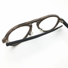 Load image into Gallery viewer, Belight Optical Men Wooden Pilot Shape Double Beam Classical Glasses Frames Designer Eyglasses Fashion Prescription Eyewear 093