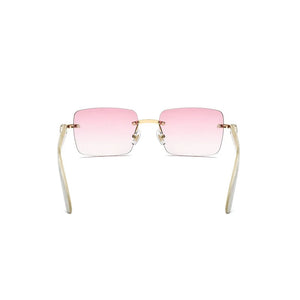 Belight Optical Nature Black White Buffalo Horn Rinestone Square Rimless Men Women Sunglass Unique DesignCase  shiping 10070