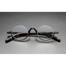 Load image into Gallery viewer, Belight Optical Titanium with Acetate Men Prescription Round Half Rimless Vintage Retro Eyeglasses Spectacle Frame Eyewear KMN80