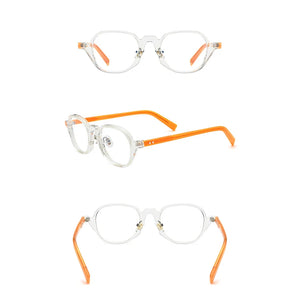 Belight Optical Women Men Acetate Square Shape Vintage Retro Design Spectacle Frame Eyeglasses Precription Lens 19201