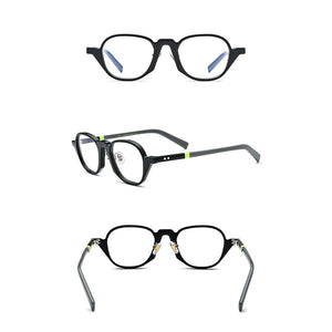 Belight Optical Women Men Acetate Square Shape Vintage Retro Design Spectacle Frame Eyeglasses Precription Lens 19201