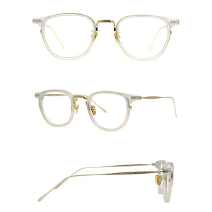 Belight Optical Women Men Japan Style Acetate with Titanium Retro Vintage Prescription Eyeglasses Spectacle Frame Eyewear 543