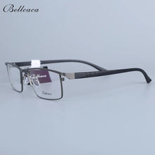 Load image into Gallery viewer, Bellcaca Men Spectacle Frame Eyeglasses Computer Optical Prescription Myopia Eye Clear Lens Glasses Frame For Male Eyewear 6605