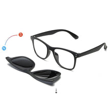 Load image into Gallery viewer, Belmon 6 In 1 Spectacle Frame Men Women With 5 PCS Clip On Polarized Sunglasses Magnetic Glasses Male Computer Optical 2299A
