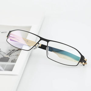 Berlin Screwless Design Titanium Eyeglasses For Men Prescription Optical Lenses Women Myopia Presbyopia Glasses Frames Gradinet