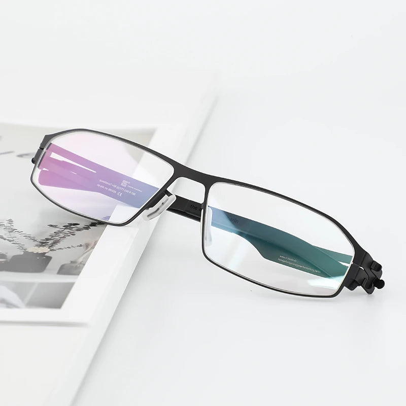 Berlin Screwless Design Titanium Eyeglasses For Men Prescription Optical Lenses Women Myopia Presbyopia Glasses Frames Gradinet