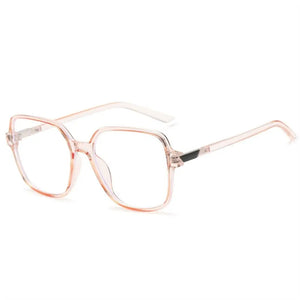 Big Frame Anti-UV Blue Rays Glasses Retro PC Vision Care Flat Mirror Eyewear Ultra-light Myopia Glasses Frame Women Men