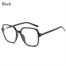 Carica l&#39;immagine nel visualizzatore di Gallery, Big Frame Anti-UV Blue Rays Glasses Retro PC Vision Care Flat Mirror Eyewear Ultra-light Myopia Glasses Frame Women Men