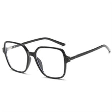 Carica l&#39;immagine nel visualizzatore di Gallery, Big Frame Anti-UV Blue Rays Glasses Retro PC Vision Care Flat Mirror Eyewear Ultra-light Myopia Glasses Frame Women Men