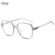 Carica l&#39;immagine nel visualizzatore di Gallery, Big Frame Anti-UV Blue Rays Glasses Retro PC Vision Care Flat Mirror Eyewear Ultra-light Myopia Glasses Frame Women Men