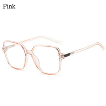 Carica l&#39;immagine nel visualizzatore di Gallery, Big Frame Anti-UV Blue Rays Glasses Retro PC Vision Care Flat Mirror Eyewear Ultra-light Myopia Glasses Frame Women Men