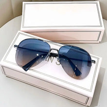Load image into Gallery viewer, Big Frame Gradient Sunglasses Vintage Cycling Driving UV400 Protection Eyewear Pilot Sun Glasses for Women &amp; Men