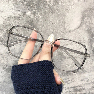 Big Frame Square Anti-blue Light Glasses Frame Oversized Optical Glasses Computer Eyewear Frame For Women&Men Square Eyeglasses