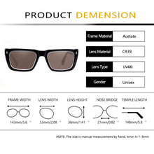 Load image into Gallery viewer, Big Rectangle Sunglasses Men Jacques   Brand Designer Square Punk Sun Glasses Sunnies Trendy Thick Glasses Uv400 Shades