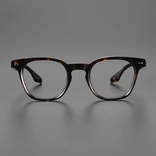 Big-faced Men's Glasses Frame Handmade Japanese Plate Box Women's Glasses Frame Tortoise Shell Retro Style with Myopia.