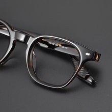Carica l&#39;immagine nel visualizzatore di Gallery, Big-faced Men&#39;s Glasses Frame Handmade Japanese Plate Box Women&#39;s Glasses Frame Tortoise Shell Retro Style with Myopia.