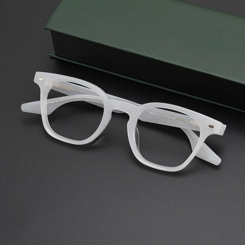 Big-faced Men's Glasses Frame Handmade Japanese Plate Box Women's Glasses Frame Tortoise Shell Retro Style with Myopia.