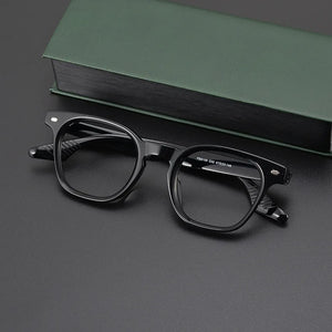 Big-faced Men's Glasses Frame Handmade Japanese Plate Box Women's Glasses Frame Tortoise Shell Retro Style with Myopia.