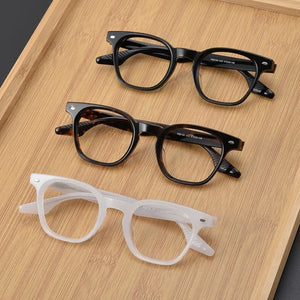 Big-faced Men's Glasses Frame Handmade Japanese Plate Box Women's Glasses Frame Tortoise Shell Retro Style with Myopia.