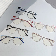 Load image into Gallery viewer, Blue Ray Blocking Anti-Blue Light Glasses Vintage Ultralight Eye Protection Square Eyeglasses Metal Computer Goggles Office