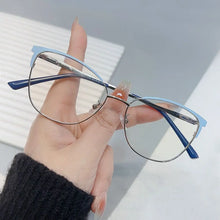 Load image into Gallery viewer, Blue Ray Blocking Anti-Blue Light Glasses Vintage Ultralight Eye Protection Square Eyeglasses Metal Computer Goggles Office