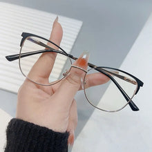 Load image into Gallery viewer, Blue Ray Blocking Anti-Blue Light Glasses Vintage Ultralight Eye Protection Square Eyeglasses Metal Computer Goggles Office