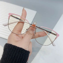 Load image into Gallery viewer, Blue Ray Blocking Anti-Blue Light Glasses Vintage Ultralight Eye Protection Square Eyeglasses Metal Computer Goggles Office