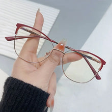 Load image into Gallery viewer, Blue Ray Blocking Anti-Blue Light Glasses Vintage Ultralight Eye Protection Square Eyeglasses Metal Computer Goggles Office