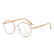 Load image into Gallery viewer, Blue Ray Blocking Anti-Blue Light Reading Glasses Eye Protection Progressive Near Far Hyperopia Glasses Metal Multifocal