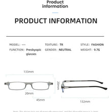 Load image into Gallery viewer, Blue Ray Blocking Anti-Blue Light Reading Glasses Folding Portable Hyperopia Glasses Ultralight Eye Protection