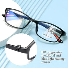 Load image into Gallery viewer, Blue Ray Blocking Anti-Blue Light Reading Glasses Progressive Near Far Eye Protection Hyperopia Glasses Ultralight TR90