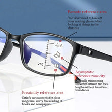 Load image into Gallery viewer, Blue Ray Blocking Anti-Blue Light Reading Glasses Progressive Near Far Eye Protection Hyperopia Glasses Ultralight TR90