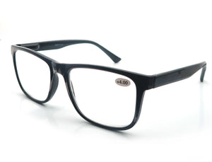 Blue light blocking Reading Glasses Big Head Men Rectangle Oversized Readers Eyeglasses Women Spring Hinge Clear Vision +1.0~4.0