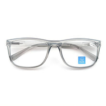 Load image into Gallery viewer, Blue light blocking Reading Glasses Big Head Men Rectangle Oversized Readers Eyeglasses Women Spring Hinge Clear Vision +1.0~4.0