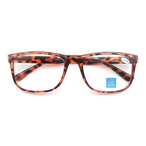 Blue light blocking Reading Glasses Big Head Men Rectangle Oversized Readers Eyeglasses Women Spring Hinge Clear Vision +1.0~4.0