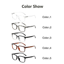 Load image into Gallery viewer, Boncamor 5 Pack Blue Light Bloking Reading Glasses Spring Hinge Wear Comfortable Men Woman Computer Eyeglasses +0--+400