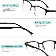 Load image into Gallery viewer, Boncamor 5 Pack Blue Light Bloking Reading Glasses Spring Hinge Wear Comfortable Men Woman Computer Eyeglasses +0--+400