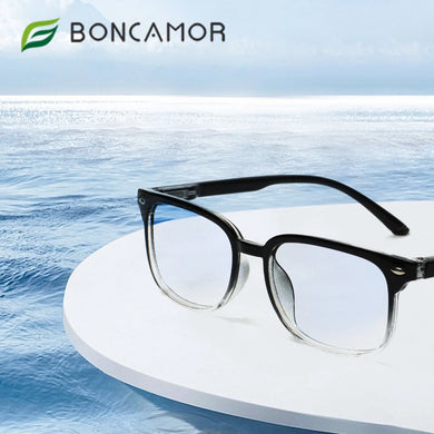 Boncamor 5 Pack Blue Light Bloking Reading Glasses Spring Hinge Wear Comfortable Men Woman Computer Eyeglasses +0--+400